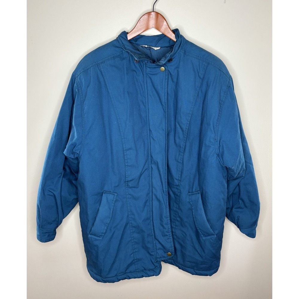 Northwest Territory Royal Blue Quilted Lined Full Zip Jacket‎ Coat Men's Large